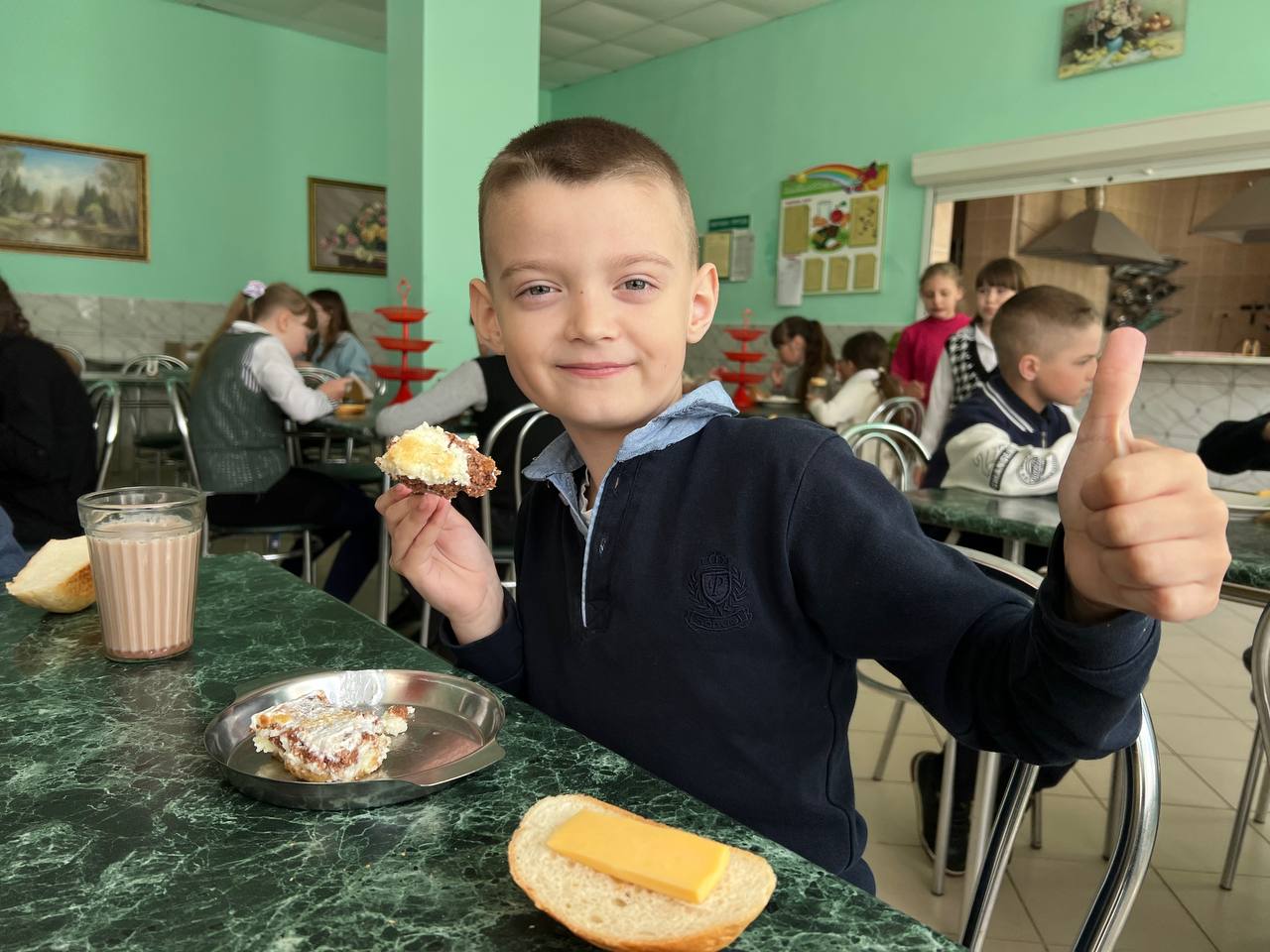 Питание в школьной столовой Кабаковской СШ