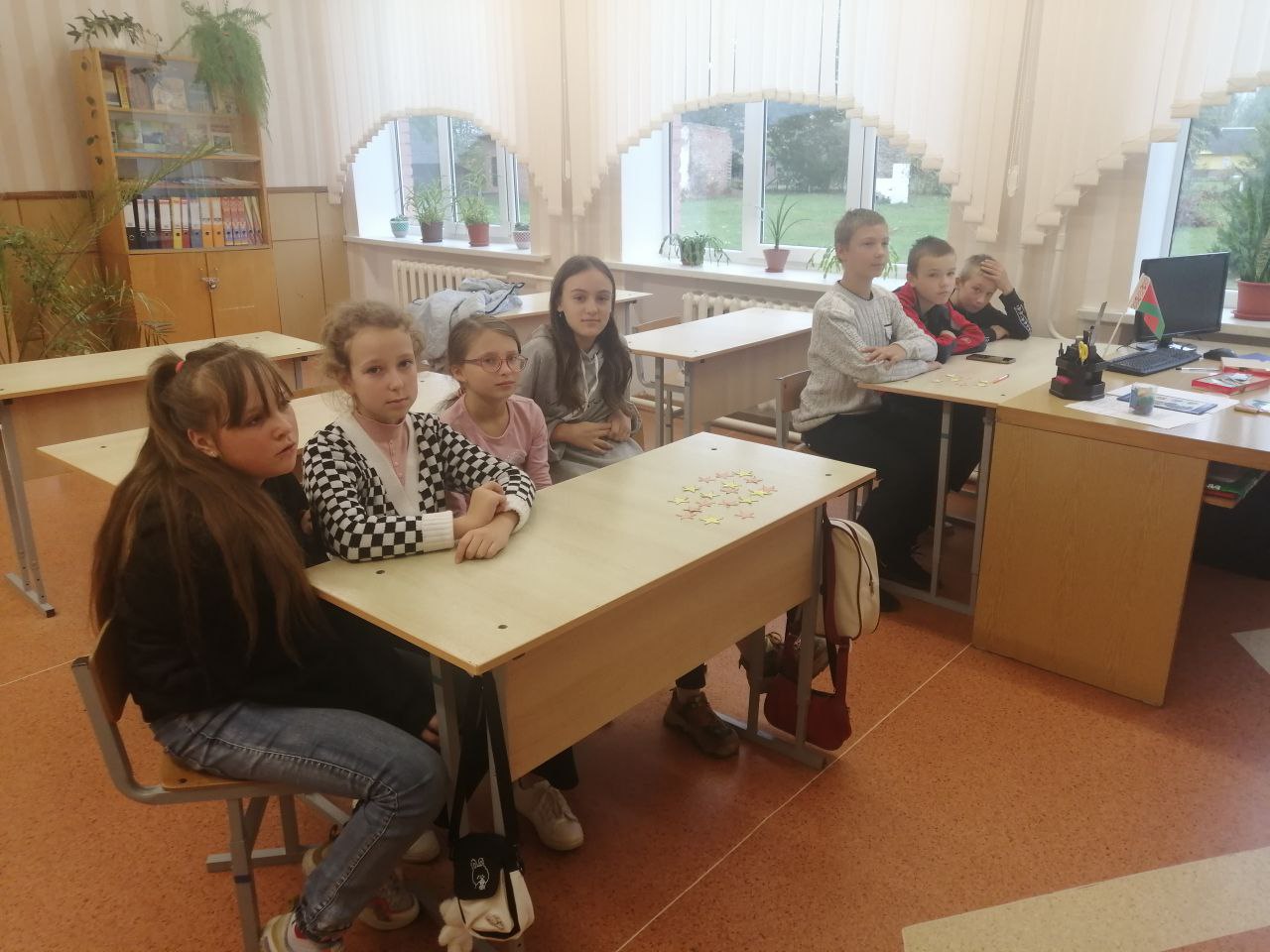 шестой школьный день в Кабаковской СШ