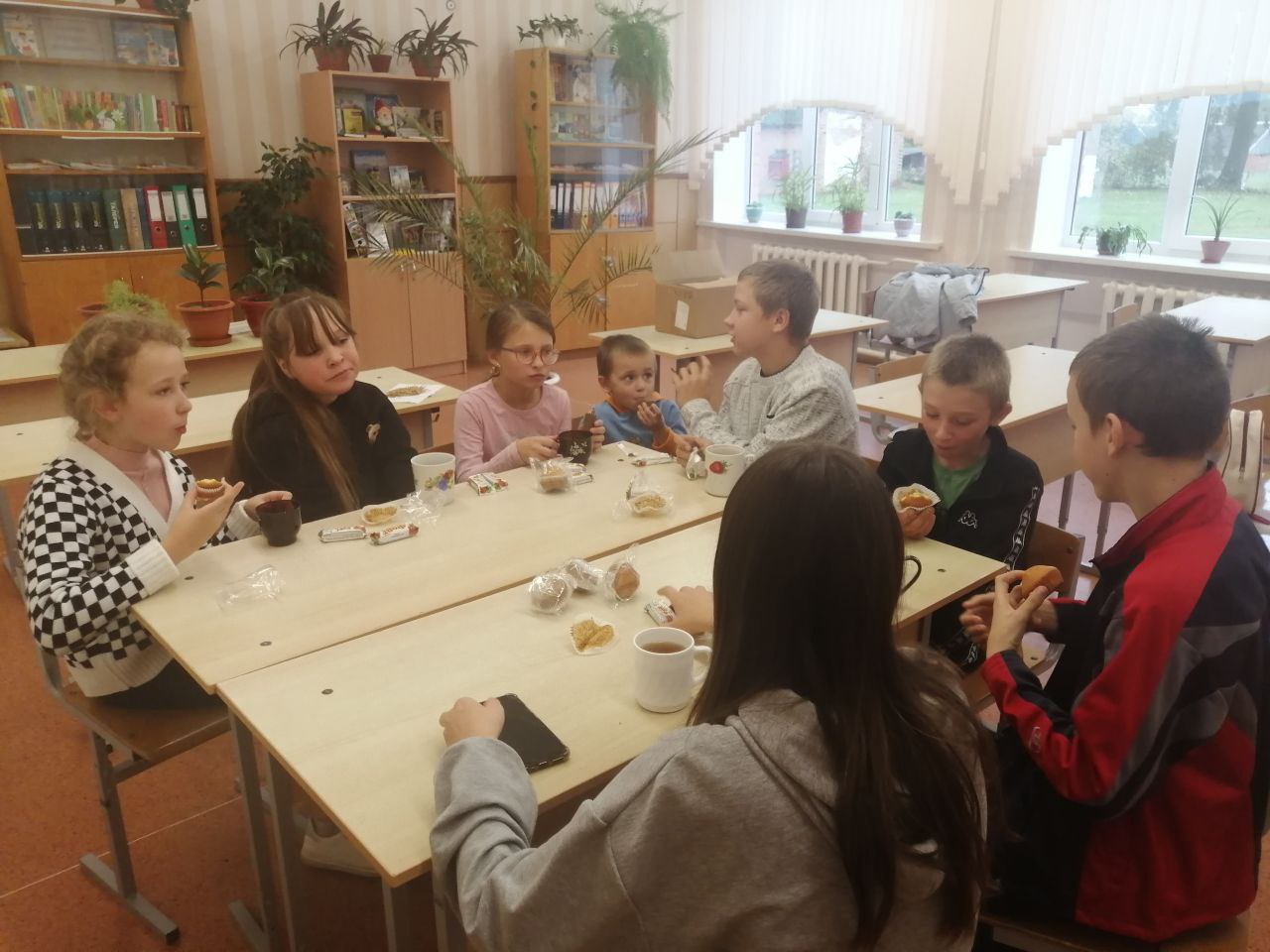 шестой школьный день в Кабаковской СШ