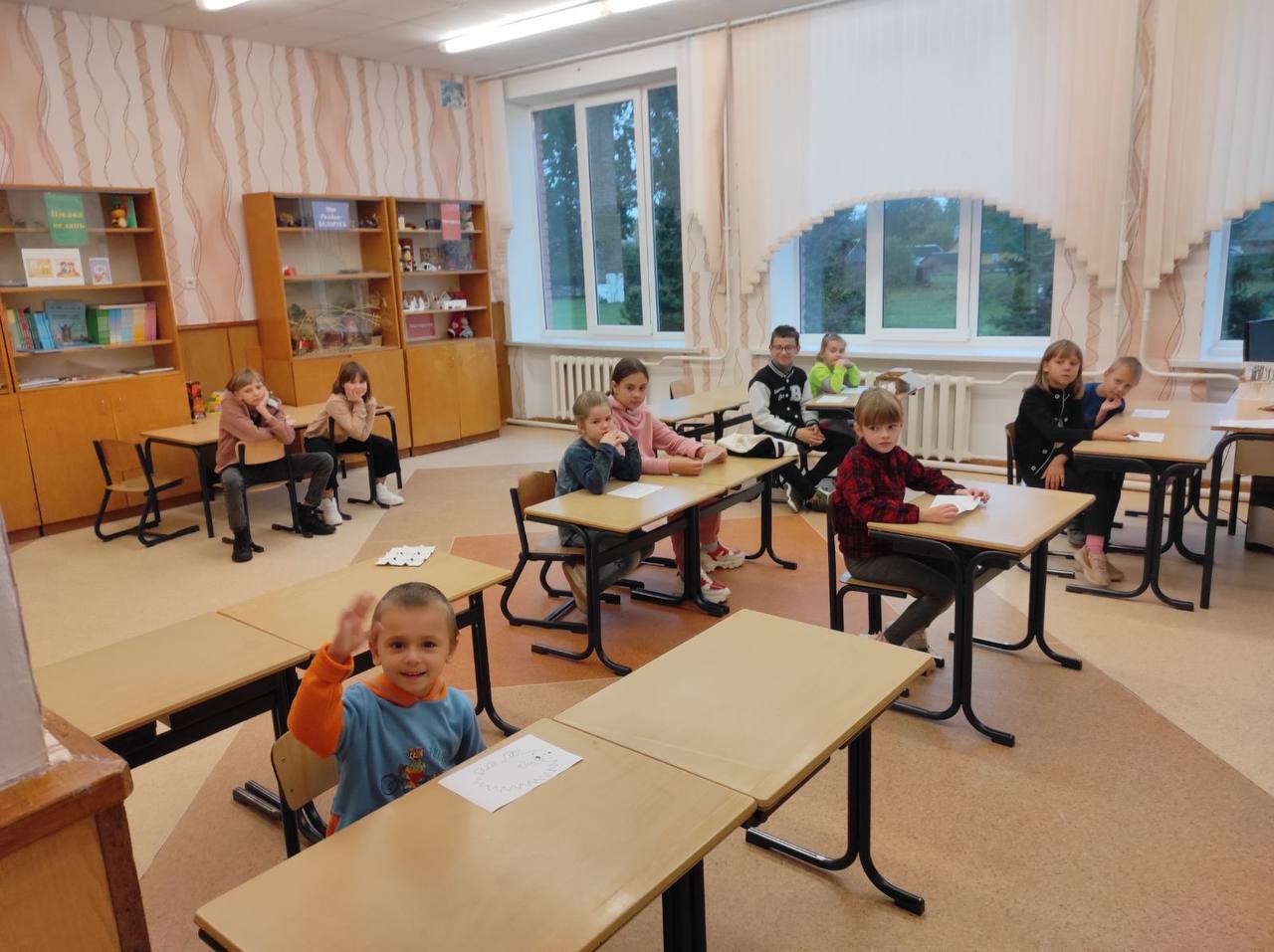 шестой день в Кабаковской СШ