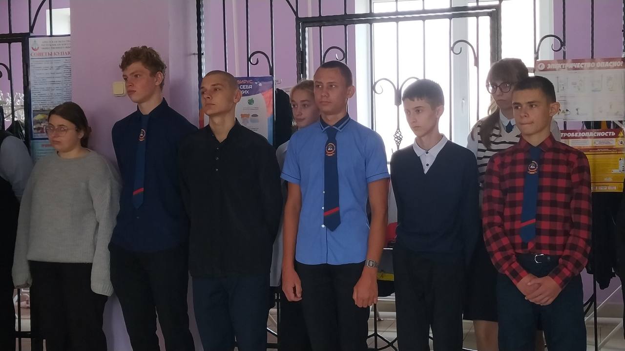 ПРофилактическая встреча учащихся кабаковской СШ с сотрудником ГАИ