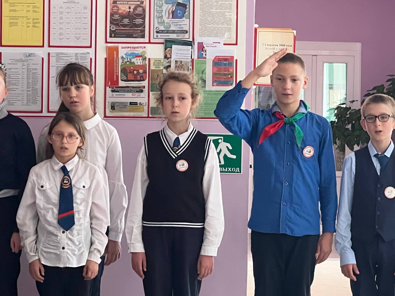 линейка в Кабаковской СШ