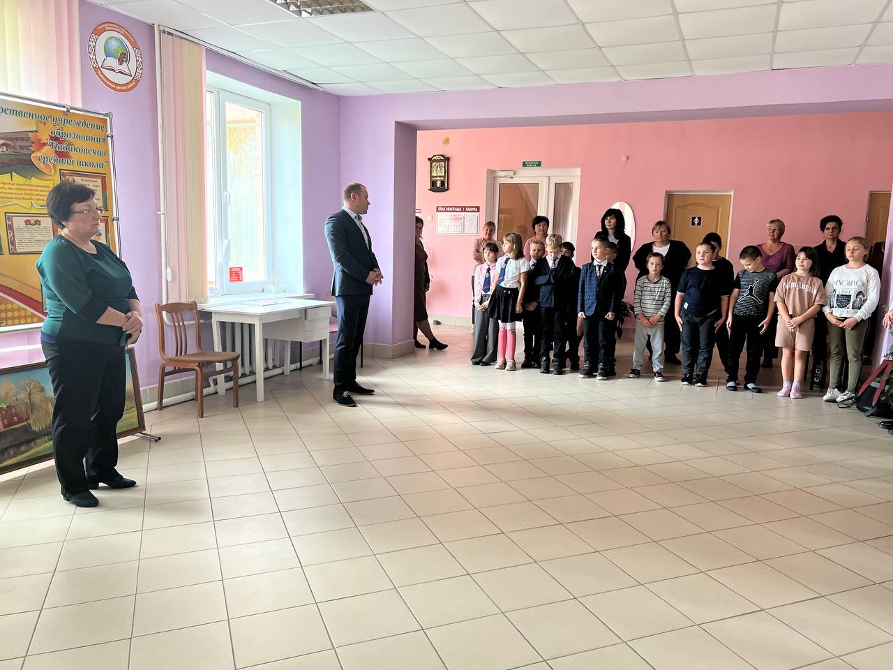 линейка в Кабаковской СШ