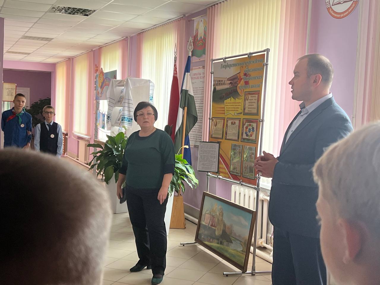 линейка в Кабаковской СШ