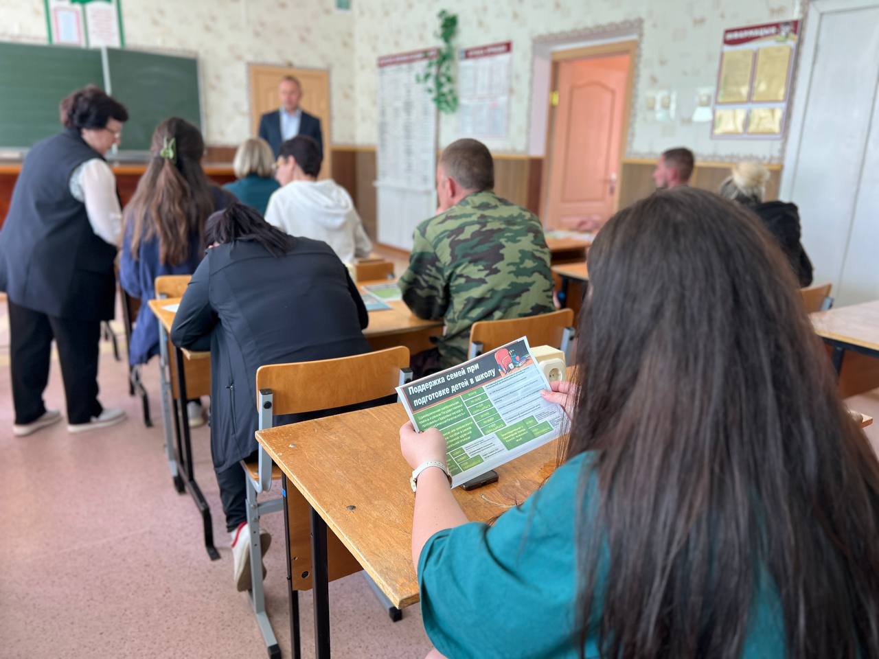общешкольное собрание в Кабаковской СШ